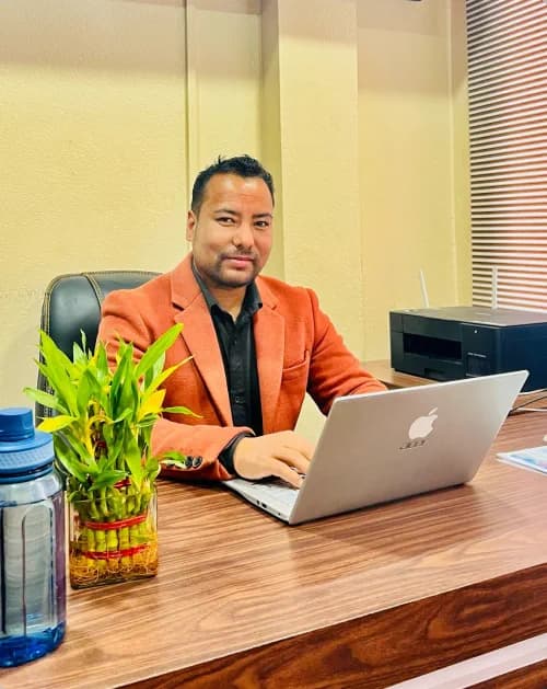 Sujan Karki, CEO and founder of Aakafuji